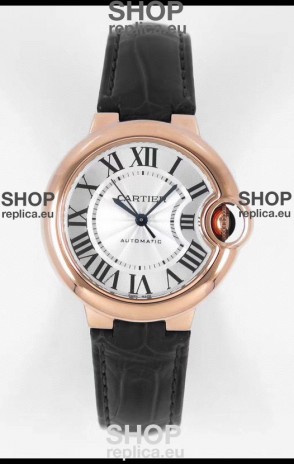 Ballon De Cartier Swiss Automatic 1:1 Mirror Quality 33MM in Rose Gold Plating