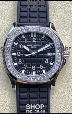 Patek Philippe Aquanaut LUCE 5072A-001 Quartz Swiss Replica Watch in Black Dial 35MM