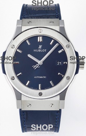 Hublot Super Clone Classic Fusion Titanium 42MM 1:1 Mirror Replica Watch Blue Dial