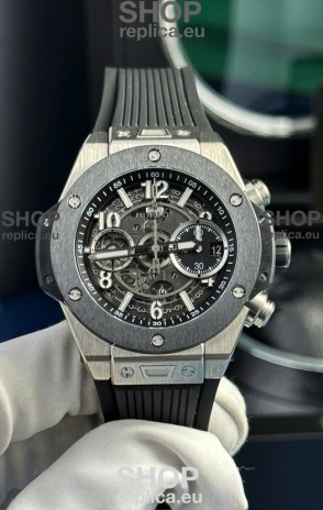 Hublot Super Clone Unico Titanium Watch in Ceramic Bezel 42MM 