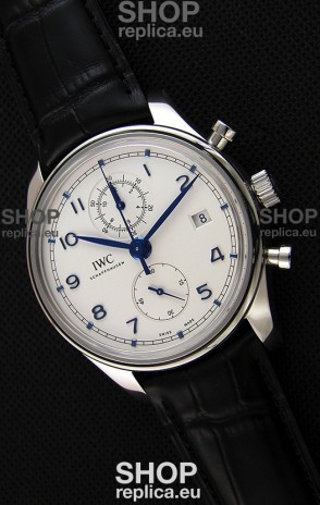 IWC Portugieser Chronograph Classic IW390302 White Dial Swiss Replica Watch