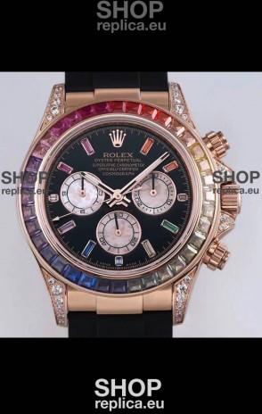 Rolex Cosmograph Daytona 116598 Rose Gold 1:1 Mirror Cal.4130 Movement - 904L Steel Watch