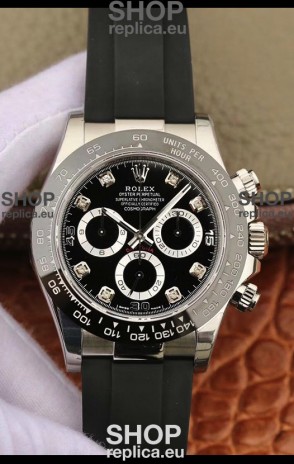 Rolex Cosmograph Daytona 116509 Black Dial Cal.4130 Movement - 904L Steel Watch