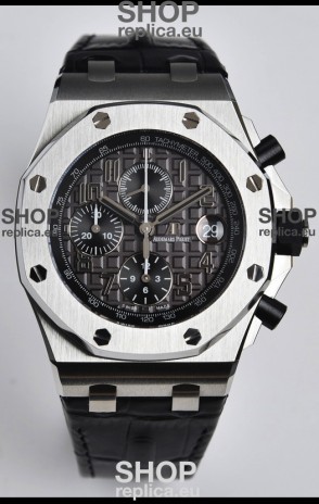Audemars Piguet Royal Oak Offshore Grey Dial Chronograph 1:1 Mirror Replica Watch - 904L Steel 