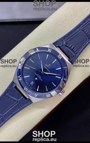 Omega Co-Axial Constellation 41MM 904L Steel Blue Dial 1:1 Mirror Replica Watch