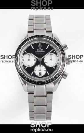 Omega Speedmaster Racing 904L Steel Chronograph 1:1 Mirror Replica in Black Dial
