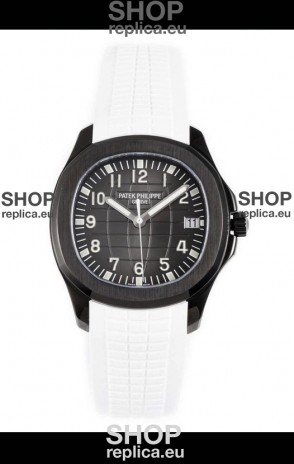 Patek Philippe Aquanaut 5167 Black Venom Edition 1:1 Mirror Replica Watch - White Strap