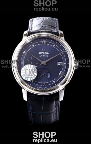 Omega De Ville Prestige Power Reserve 904L Steel 1:1 Mirror Swiss Watch Blue dial