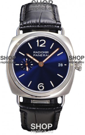 Panerai Radiomir PAM1293 Quaranta 40MM 904L Steel Blue Dial Watch in 1:1 Mirror Replica 