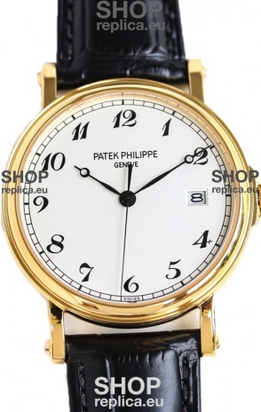 Patek Philippe Calatrava 5153 Yellow Gold 1:1 Mirror Swiss Replica Watch 