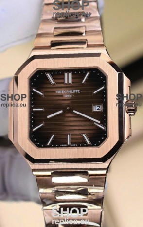 Patek Philippe Cubitus 5821 Rose Gold Brown Dial Swiss Replica Watch