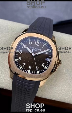 Patek Philippe Aquanaut 5167-001 Swiss Replica 904L Rose Gold - 1:1 Mirror Edition
