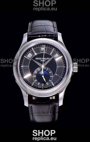 Patek Philippe 5205-001 Complications MoonPhase 1:1 Mirror Swiss Replica Watch Dark Grey Dial