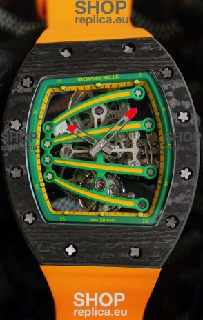Richard Mille RM59-01 Genuine Tourbillon Movement in Black NTPT Carbon Casing