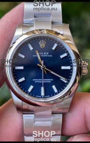 Rolex Oyster Perpetual REF#277200 31MM Swiss Movement Swiss Replica Blue Dial 904L Steel 1:1 Mirror Replica Watch