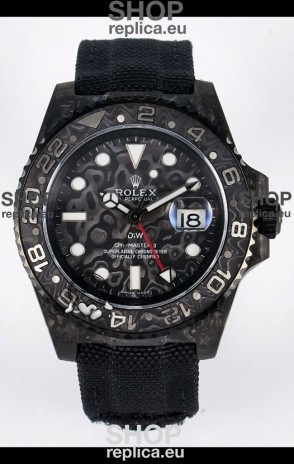 Rolex GMT Masters II Super Clone DiW Edition Swiss Replica Lightweight Carbon Casing Watch 