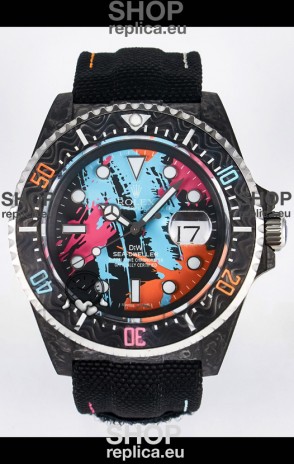 Rolex GMT Masters II Super Clone DiW Edition Swiss Replica Lightweight Carbon Casing Watch 