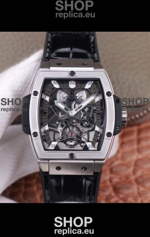 Hublot Masterpiece MP Edition Genuine Tourbillon Swiss Replica Watch in Titanium Casing