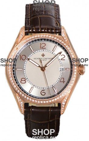 Vacheron Constantin Fiftysix Edition 904L Steel Rose Gold 1:1 Mriror Replica Creme Dial