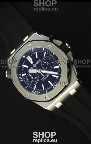 Audemars Piguet Royal Oak Offshore Diver Chronograph Swiss Quartz Replica Watch in Black Dial