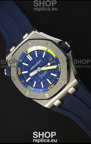 Audemars Piguet Royal Oak Offshore Diver Japanese Automatic Replica Watch in Dark Blue