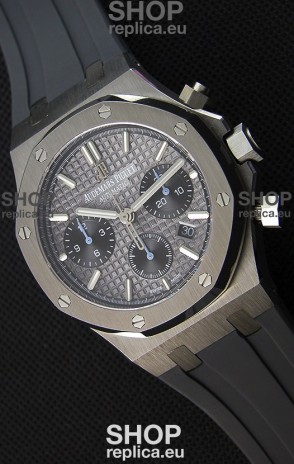Audemars Piguet Royal Oak Chronograph Slate Grey Dial Rubber Strap Swiss Replica Watch 