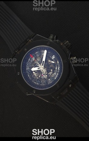 Hublot Big Bang Unico All Black Sapphire Quartz Replica Watch 45MM