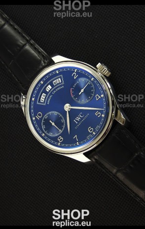 IWC Portugieser Annual Calender Midnight Blue IW503502 1:1 Mirror Replica Watch
