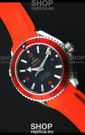 Omega Seamaster Planet Ocean Swiss Orange Strap Replica 45MM 1:1 Ultimate Edition Watch 