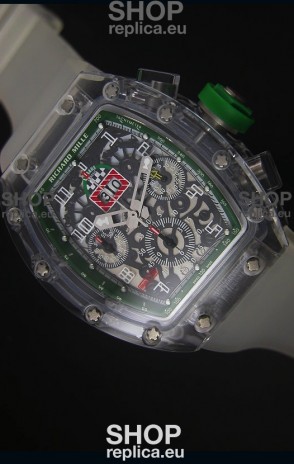 Richard Mille RM056-1 Tourbillon Felipe Massa Chronograh Green Bezel Watch