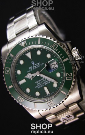 Rolex Submariner Ref#116610LV The Hulk Swiss Replica 1:1 Mirror - Ultimate 904L Steel Watch 