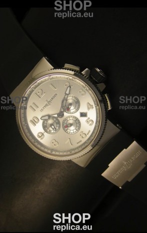 Ulysse Nardin Marine Chronograph Stainless Steel Arabic Dial - 1:1 Mirror Replica