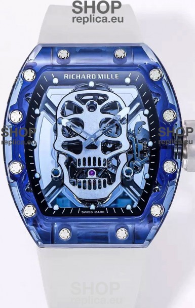 Richard Mille RM52 01 Sapphire Casing with Genuine Tourbillon Movement 1 1 Ultimate Replica