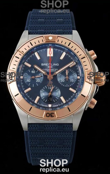 Breitling Chronomat B01 42 Edition Swiss 904L Steel Casing Blue Dial 1:1 Mirror Replica Watch