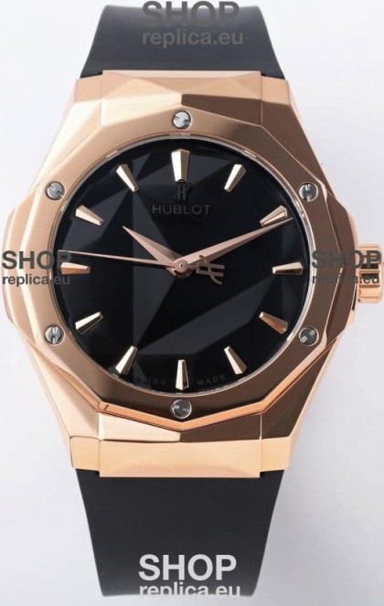 Hublot Classic Fusion Orlinski King Gold 40MM Edition Black Dial Swiss Replica Watch