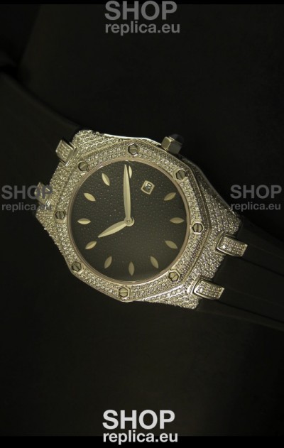 Audemars Piguet Royal Oak Ladies Watch in Black 