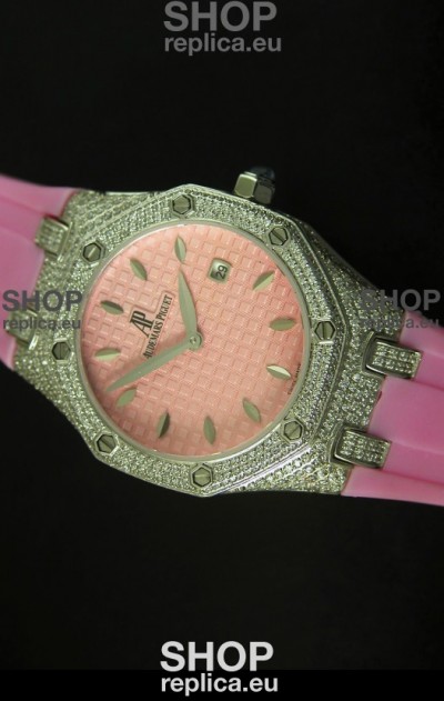 Audemars Piguet Royal Oak Ladies Watch in Pink 