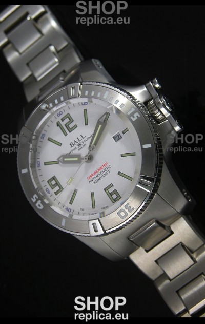 Ball Hydrocarbon Spacemaster Automatic Replica Watch in White Dial - Original Citizen Movement 