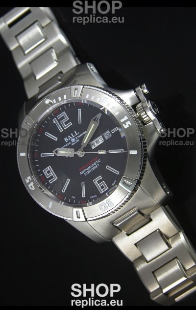 Ball Hydrocarbon Spacemaster Automatic Replica Day Date Watch in Black Dial - Original Citizen Movement 