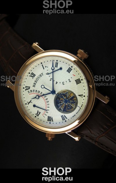 Breguet Retrograde Day/Date Japanese Automatic Watch with Tourbillon