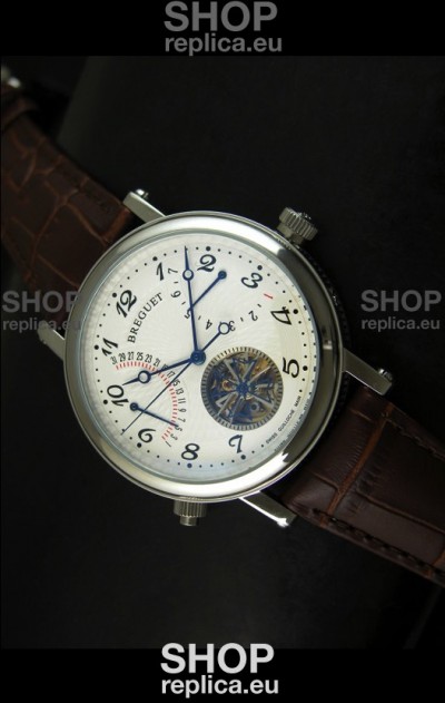 Breguet Retrograde Day/Date Japanese Automatic Watch with Tourbillon