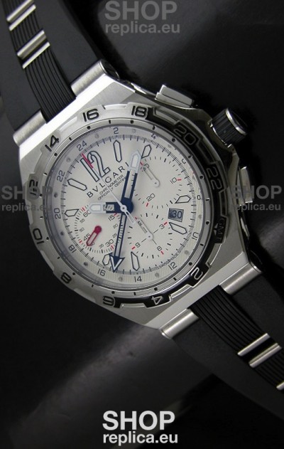 Bvlgari Diagono Professional Swiss Replica Watch in White Dial