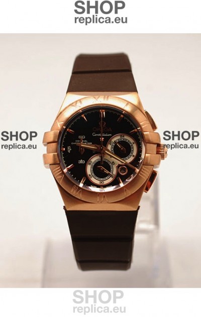 Omega Constellation Ladies Chronograph Replica Watch - 35MM