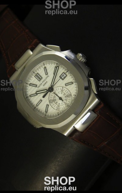 Patek Philippe Nautilus 5980 Brown Strap - 1:1 Ultimate Mirror Replica