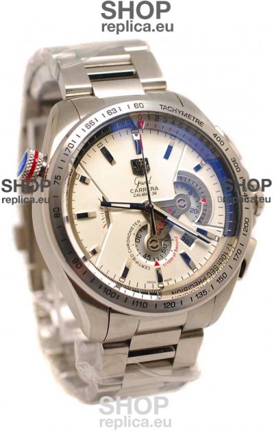 Tag Heuer Grand Carrera Calibre 36 Japanese Replica Steel Watch