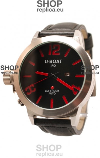U-Boat Classico Japanese Replica Watch in Red Markers