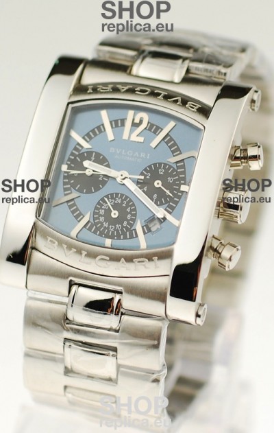 Bvlgari Assioma Japanese Quartz Watch in Blue Dial