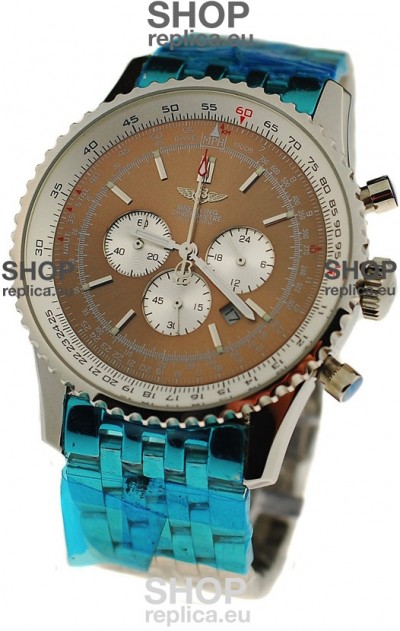 Breitling Navitimer Chronometre Japanese Watch in Brown Dial