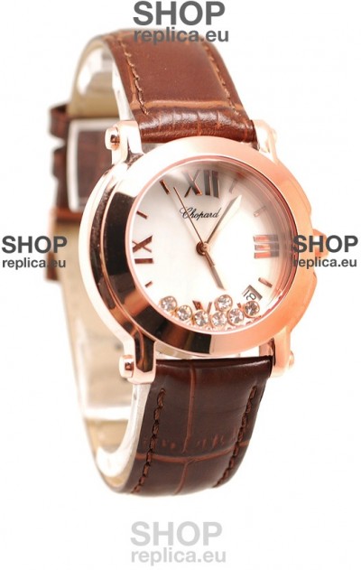 Chopard Happy Sport Swiss Ladies Watch in White Dial