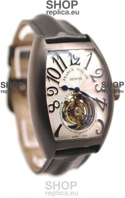 Franck Muller Aeternitas Tourbillon Swiss Replica PVD Watch in White Dial